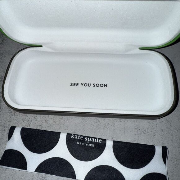 Kate Spade Emilia Cat Eye Reading Glasses Crystal Beige/Demo Lens - Picture 4 of 15